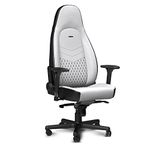 noblechairs ICON Gaming Chair - Office Chair - Desk Chair - PU Faux Leather - White/Black