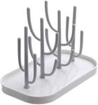 Baby Bottle Drying Rack with Base, Creative Tree Branch Baby Bottle Dryer Holder for Bottles, Teats, Cups, Pump Parts and Accessories