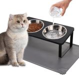 Upgraded Elevated Cat Bowls with Fo