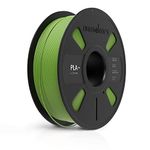 NUMAKERS PLA+ 3D Printer Filament, 1.75mm, Dimensional Accuracy +/- 0.03 mm, 1 kg Spool (2.2 lbs), Compatible with Most FDM Printers (Grass Green)