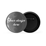 dhcrafts Pin Badges Multicolour Personalised/Customized Glossy Finish Design( Pack of 3)