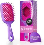 FHI Heat UNbrush Detangling Brush for Pain-Free Brushing on All Wet or Dry Hair Types — Durable DuoFlex Anti-Static Bristles, Lightweight Handle, Vented Hair Brush