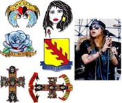 Axl Rose inspired Fake Tattoos