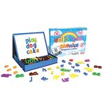 Junior Learning Rainbow Phonics Magnetic Letters and Built-In Magnet Board, Discover New Letter Patterns, Ages 4-6, Year 1-3, Key Stage 1,Multicolor,Large