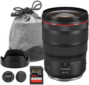 Canon RF 24-70mm f/2.8 L is USM Lens – Pro Standard Zoom with Image Stabilization for Events, Portraits, Weddings & Video (3680C002) + 64GB Memory Card