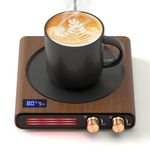 CEROBEAR Mug Warmer, 50W Electric Coffee Mug Warmer for Desk Office, Cup Warmer with 9 Tempreture Settings, 1-9H Timing, 4H Auto Shut Off, Smart Beverage Warmer for Coffee, Cocoa, Tea, Milk