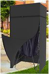 Tredre Basketball Arcade Game Cover for Indoor Outdoor, Heavy Duty 420D Oxford Fabric, Waterproof Dustproof Electronic Basketball Game Cover Black 125 * 56 * 208cm