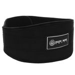 Weight Lifting Belt - Elite Body Squad Pro Quality Neoprene Back Support Belt With Speed Fit Fastener And Stainless Steel Hook And Loop Design - 6” Wide Soft Feel Padding