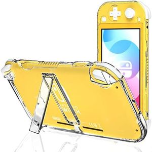 Clear Case for Nintendo Switch Lite with Kickstand, Hard Case for Nintendo Switch lite with Stand