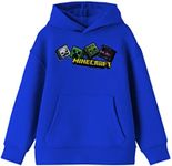 Minecraft Mob Heads Youth Royal Blue Sweatshirt