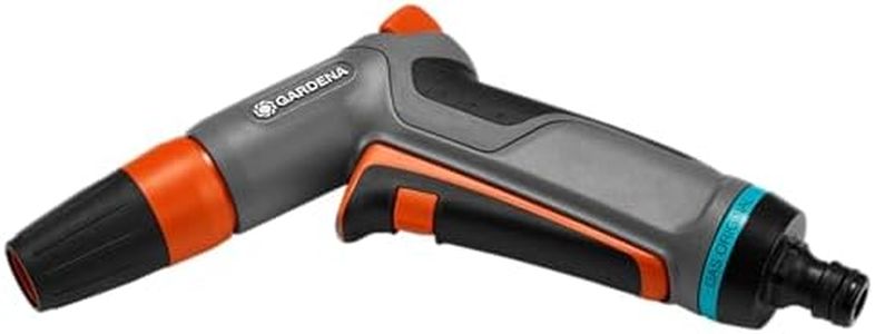 Gardena Comfort Cleaning Nozzle: Water Nozzle for Cleaning and Spraying, with Pulse Trigger and Permanent Lock, Frost/UV Proof (18303-20)