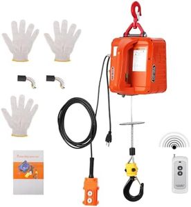 3-in-1 Electric Hoist Winch 1100lbs, 1500W Portable Power Winch with Wireless Remote, Wired Control & Manual Operation, 40ft Lifting Height, Overload Protection for Garage, Warehouse, Workshop, Towing