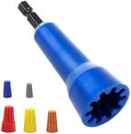Wire Nut Twister,LISTENJIALE Wire Twister Tool for Drill and Wire Connector Driver with 1/4" Chuck(Blue)
