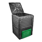 KCT Garden Composter Bin – 300L - Eco Friendly Waste Compost & Recycling Outdoor Organic Waste Converter