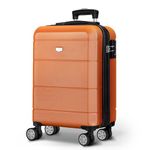 LUGG 20 Inch Jetset Lightweight Travel Carry On Suitcase, ABS, Water Resistant & TSA Lock - Easyjet Overhead (55x35x22cm)