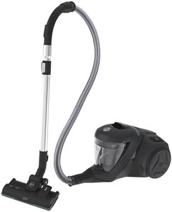 Hoover HP321PAF Aspirateur Traineau Sans Sac Compact, Tech Cyclonique, Brosse tout en 1 Sols Durs, Tapis et Parquet, Brosse Spécial Animaux , 2L, 850 W, Vidage Facile, Accessoires embarqués, Noir