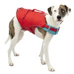 Kurgo Surf nââ‚¬â„¢ Turf Dog Life Jacket | Lifejacket for Dogs | Dog Water Life Vest | Kayak Life Jacket for Pets | Dog Rain Jacket | for Pool or Lake | Reflective | Machine Washable | Chili Red (Medium)