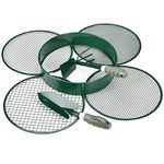 johgee Garden Sieve Metal, Soil Sieve, Garden Riddle Mesh Sizes 12mm/9mm/6mm/3mm, Gardening Sieve for Soil and Stones Large, Equipped with a Shovel and a Rake