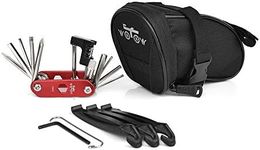 WOTOW Bicycle Repair Set Bike Outdoor Seat Saddle Bag 14 in 1 Multi Function Tool Kit