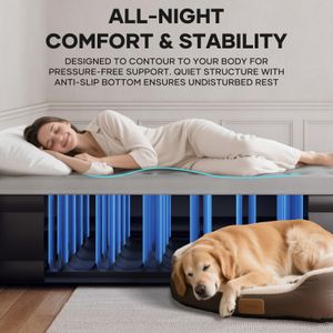 OlarHike Double Air Mattress – Black Inflatable Bed