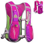 Azarxis Hydration Pack Backpack 5L 5.5L Running Race Hydration Vest Marathon Trail Pack Backpack (Rose Red - Only Backpack)