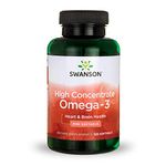 Swanson High Concentrate Omega-3 570 mg 120 Sgels