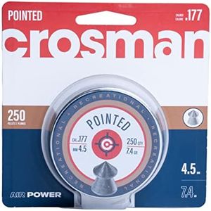 Crosman P177 .177-Caliber Pointed Pellets, 4.5mm, Black(250-Count)