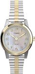 TIMEX Women's T2M828 Essex Avenue Two-Tone Stainless Steel Expansion Band Analog Watch, Multicolor