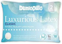 Dunlopillo Classic 2 Pack Genuine Luxurious Talalay Latex Medium Profile & Feel Pillows