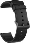 TECHONTO Soft Silicone 22mm Watch Strap with Secure Buckle Lock, Compatible with Samsung Galaxy Watch 3 45mm/ Gear S3 Classic Huawei GT3 46mm & Watch's with Lug Size 22mm (Black)