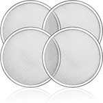Tosnail 4 Pack 10 Inches Seamless Aluminum Pizza Screen Pizza Pan with Holes Pizza Mesh