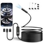 Ennovor 7.9mm Lens Endoscope Inspection Camera, 1920P HD Borescope Cameras, 8 Adjustable LED Lights, 3.8mm 16.4ft Semi-Rigid Snake Endoscope, IP67 Waterproof Inspection Camera for Android 4.4+, iOS 9+