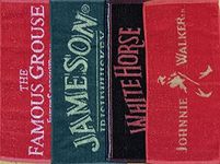 Pub Paraphernalia Set of 4 Assorted Whisky Bar Towels