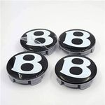 SANNIS 4 PCS Hub Centre Caps for Bentley Continental GT/Speeding 69mm, Rim Caps Hub Caps Wheel Hub Covers Wheel Hub Caps Tires Rims Retrofit Exterior Trim Accessories