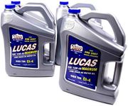 Lucas Oil 10076-PK4 15W-40 Magnum High TBN Truck Oil - 1 Gallon Jug (Pack of 4)