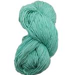 Crochet Now |100% Cotton Yarn 4 Ply (160 Grams) 3.5mm Hook for Crochet/Knitting (Aqua)