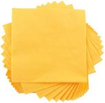 Wanna Party Cocktail Napkins 20 Pcs Yellow Beverage Napkin Disposable Paper Cocktail Napkins Dinner Napkins for Birthday Baby Shower Party Restaurant Bar Picnic