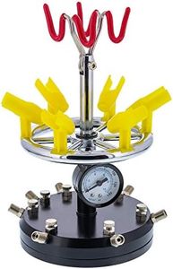 6 Station Airbrush Holder with Regulated Air Manifold That Can Hold Up to 8 Airbrushes