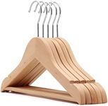 The Hanger Store 10 Childrens Wooden Coat Hangers, For Baby & Toddler Clothes - Choose Colour