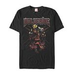 Fifth Sun Men's Marvel X-Men Wolverine Scratch T-Shirt - Black - X Large