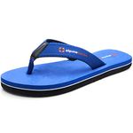 Alpine Swiss Mens Flip Flops Beach Sandals EVA Sole Comfort Thongs Royal Blue 10 M US