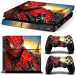 Khushi Decor Spider-Man Theme 3M Skin Sticker Cover for PS4 Console and Controllers [Video Game]