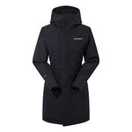 Berghaus Women's Hinderwick Insulated Waterproof Jacket, Durable, Breathable Rain Coat, Black, 14