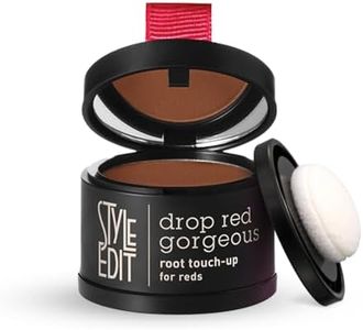 Style Edit Root Touch Up Powder for Medium Red Hair | Cover Up Hair Color for Grays and Roots Coverage | Mineral Infused Binding Hairline Powder | 0.13 oz. Tub
