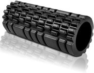 Foam Roller, Massage Roller EVA Muscle Roller for Deep Tissue Tension Relief, Massage Trigger Point Fitness Roller, Self Massager Relaxation Roller for Back, Legs, Yoga, Pilates, Gym (Black)