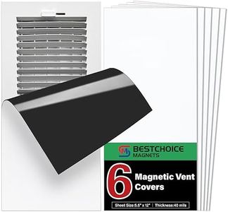 6 Pack Magnetic Vent Covers, Strong Vent Covers 5.5 X 12inch High Strength Magnetic Vent Cover for Floor Wall and Ceiling Registers Home HVAC and AC Vents