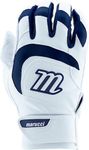 MARUCCI Signature Batting Glove V4, White/Navy, Adult Large