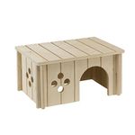 Ferplast Guinea Pig Wooden House, House for Guinea Pig, Small Pet House, FSC Certificated Wood, 26 x 17.3 x 13 cm