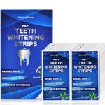 Teeth whitening Strips，28 Non-Sensitive Whitening Strips，Peroxide Free Teeth Whitening Strips，14 Treatments for Teeth whitening, Professional and Safe Teeth whitening Strips (42)