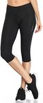 Santic Cycling Shorts Women Padded Cycle 3/4 Trousers Ladies Biking Capris Leggings Tights MTB Black XL